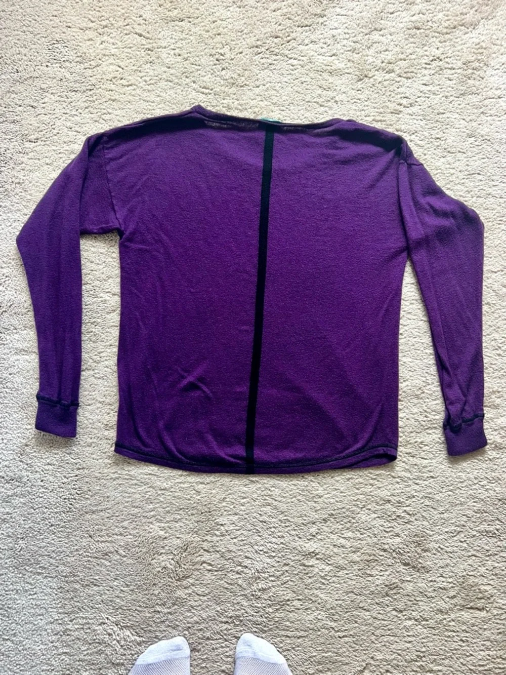 C&C California Purple Crewneck Lightweight Sweater - Picture 2 of 4